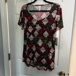LuLaRoe Classic T Christmas flawed size M NWT